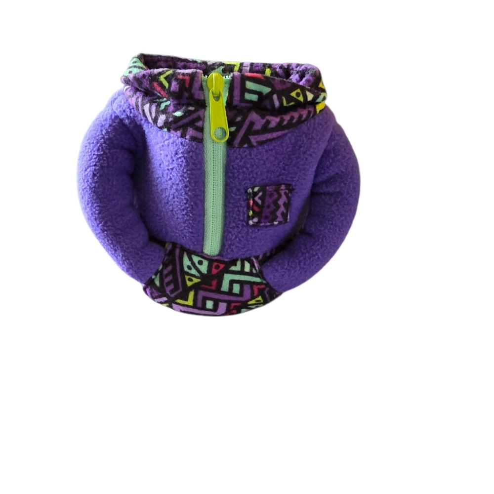 Puffin Koozi drinkware "The Fleece" Retro 90's  Grape Purple Geometric Cool